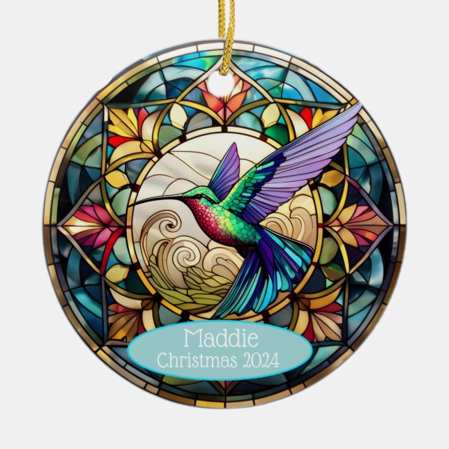 Personlig Hummingbird Ornament (Framsidan)
