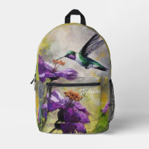 Personlig, hummingbird school bag, Natature