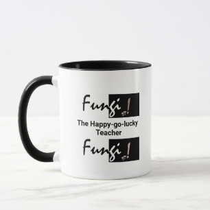 Personlig Humous Fungi Pun Typography för manar Mugg