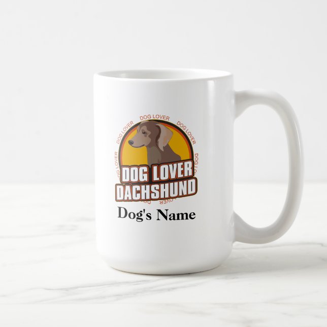 Personlig Hund älskare Dachshund Hund aveln Kaffemugg (Höger)