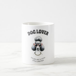 Personlig Hund älskare Mugg - Editable Funny Pudel
