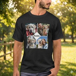 Personlig Hund älskare Pet Photo Collage T Shirt