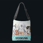 Personlig Hund älskare Tote  Axelväska<br><div class="desc">must Kärlek Hundar CollectionPersonalized Puppy ToteMed en mängd snygga marionetterInklusive Husky,  Sheepdog,  Golden Doodle,  Corgi,  Spain,  Mountain Hund,  Bulldogand SchnauzerPerfekt-gåva till Hundälskare</div>