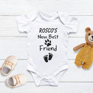 Personlig hund bästa vän bebis, husdjur bebis t shirt