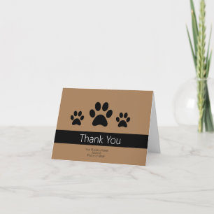 Personlig Hund Business Tackkort