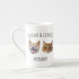 Personlig Hund Cat Ansikte Mugg, Mugg-gåva till Ma Benporslin Mugg