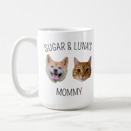 Personlig Hund Cat Ansikte Mugg, Mugg-gåva till Ma Kaffemugg