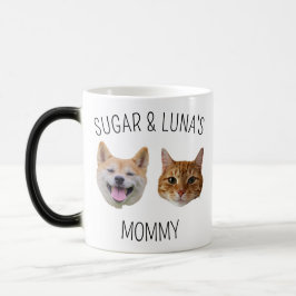 Personlig Hund Cat Ansikte Mugg, Mugg-gåva till Ma Magisk Mugg