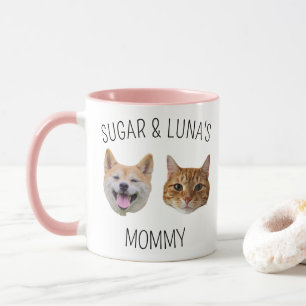 Personlig Hund Cat Ansikte Mugg, Mugg-gåva till Ma Mugg