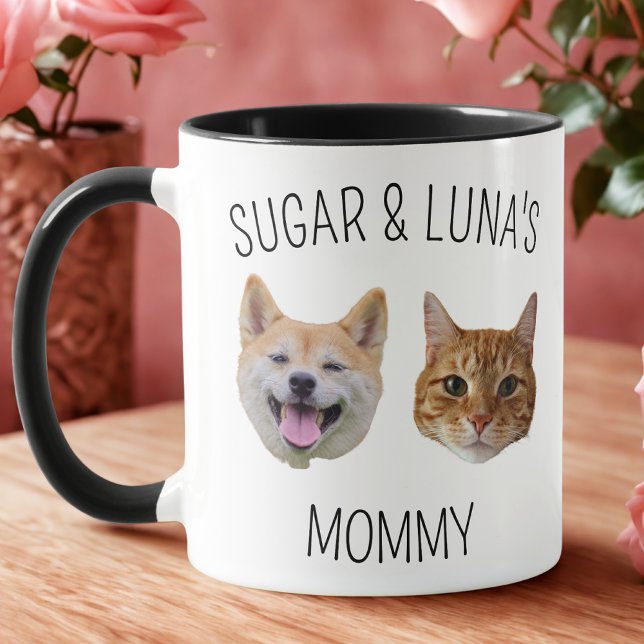 Personlig Hund Cat Ansikte Mugg, Mugg-gåva till Ma Mugg (Skapare uppladdad)