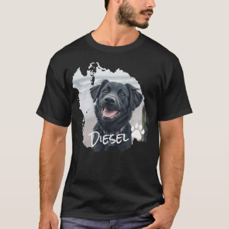 Personlig Hund Disted Graphic T Shirt