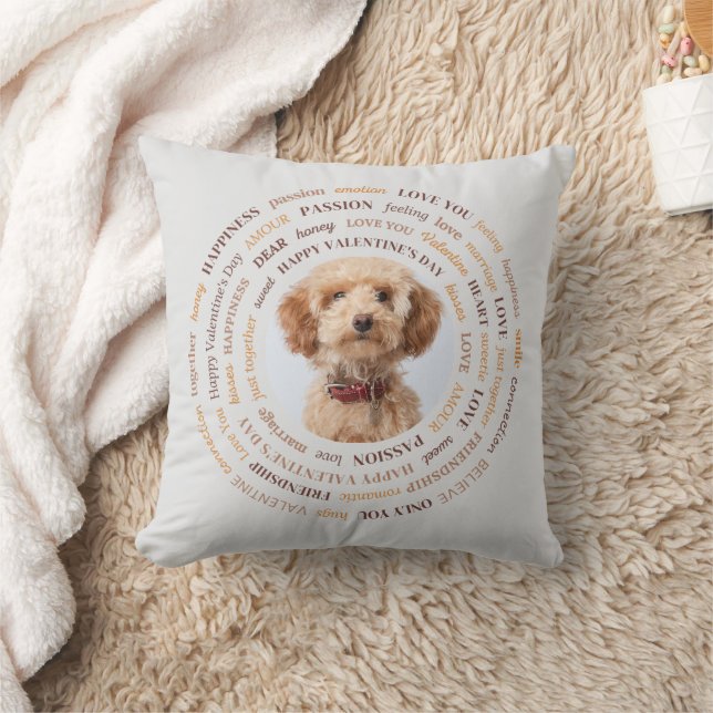 Personlig Hund eller Cat Lover Gift - Romantic Ord Kudde (Filt)
