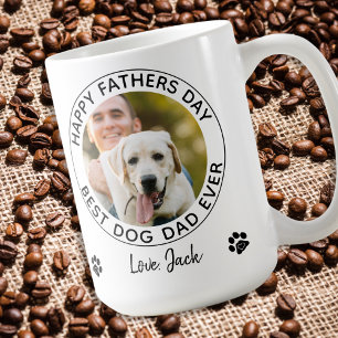 Personlig Hund Fars dag Pet Photo Kaffemugg