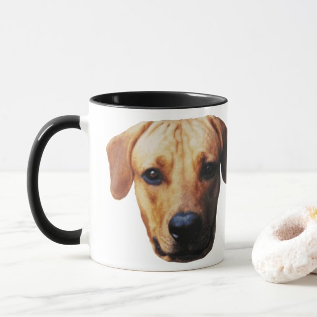 Personlig Hund Kaffe Mugg (Med munk)