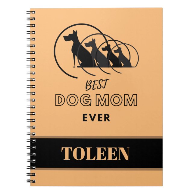 Personlig Hund Mamma Anteckningsbok (Framsidan)