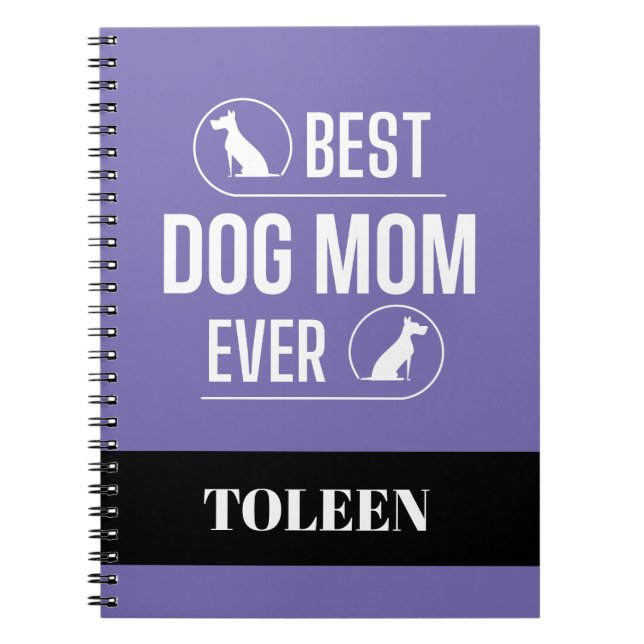 Personlig Hund Mamma Anteckningsbok (Framsidan)