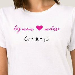 Personlig Hund Mamma T Shirt