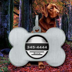 Personlig Hund Märkre Telefon och Namn ID-bricka Husdjur