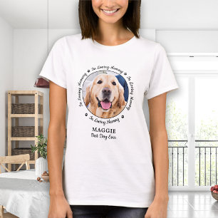 Personlig Hund Memorial Loving Memory Pet Photo T Shirt