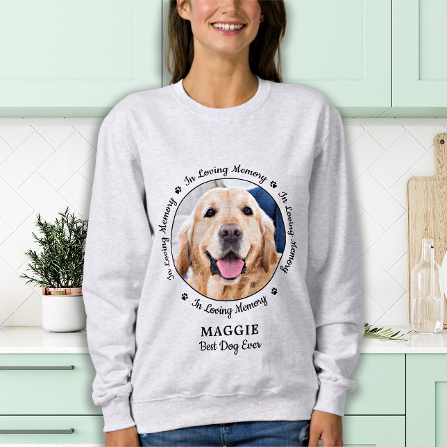 Personlig Hund Memorial Loving Memory Pet Photo T Shirt (Skapare uppladdad)