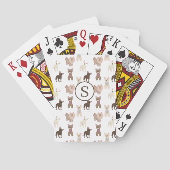 Personlig Hund Mönster Casinokort (Baksidan)
