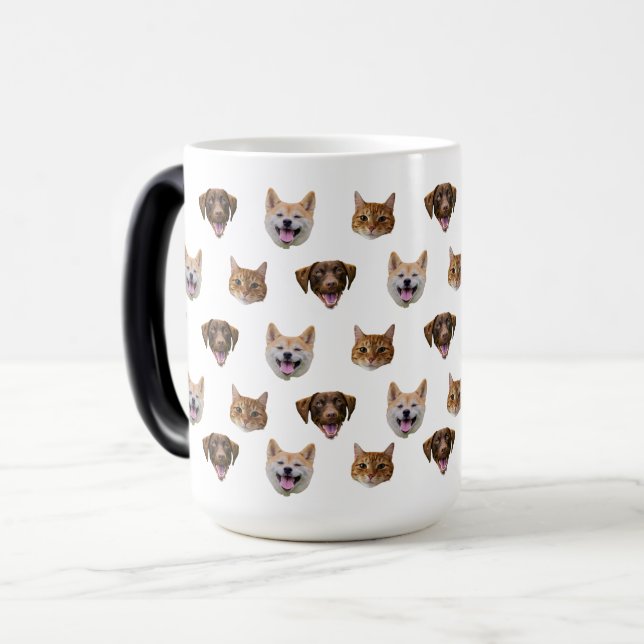 Personlig Hund Mugg, Hund Cat Mamma Gift Magisk Mugg (Framsida vänster)
