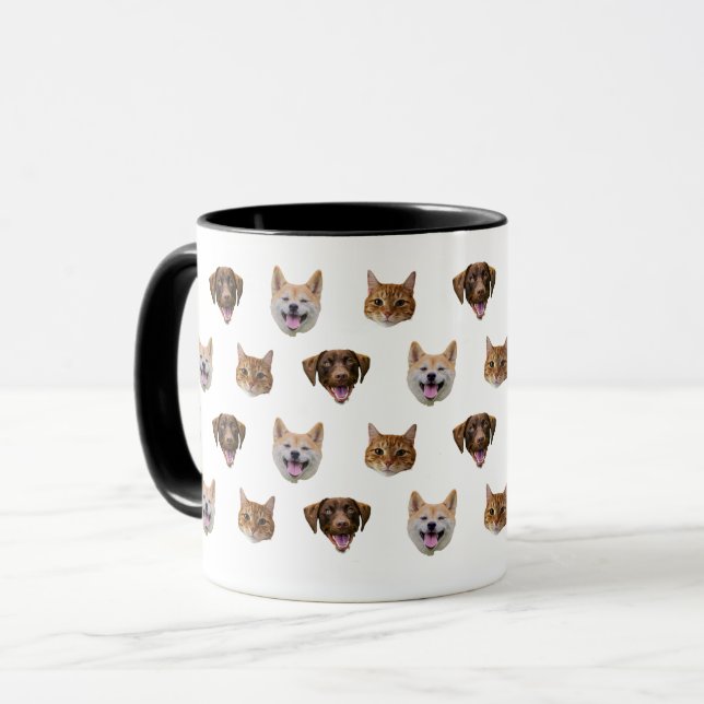 Personlig Hund Mugg, Hund Cat Mamma Gift Mugg (Framsida vänster)
