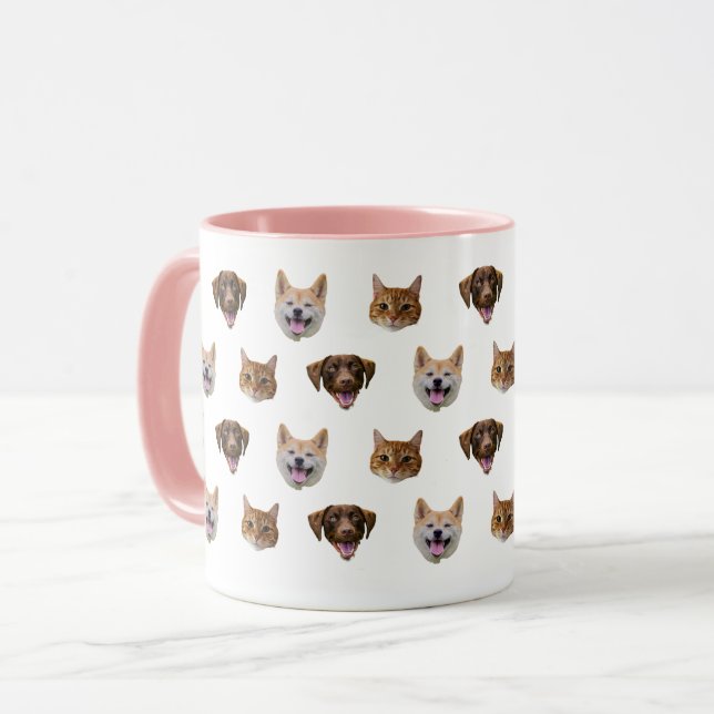 Personlig Hund Mugg, Hund Cat Mamma Gift Mugg (Framsida vänster)