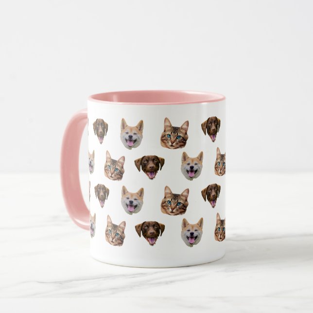 Personlig Hund Mugg, Hund Cat Mamma Gift Mugg (Framsida vänster)