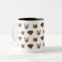 Personlig Hund Mugg, Hund Cat Mamma Gift Två-Tonad Mugg