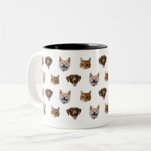 Personlig Hund Mugg, Hund Cat Mamma Gift Två-Tonad Mugg