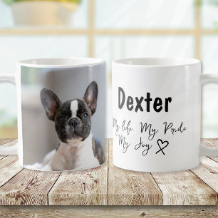 Personlig Hund Namn Mitt Pride mitt Joy Photo Kaffemugg