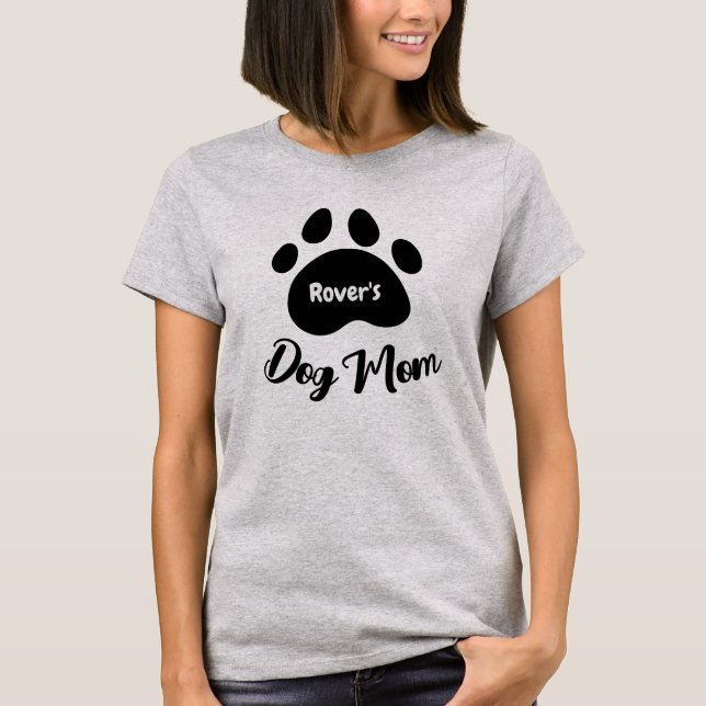 Personlig Hund och Pet Namn Kvinnor i T-Shirt (Framsida)