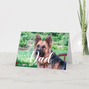 Personlig Hund Pappa Funny Photo Lycklig Fars dag Kort
