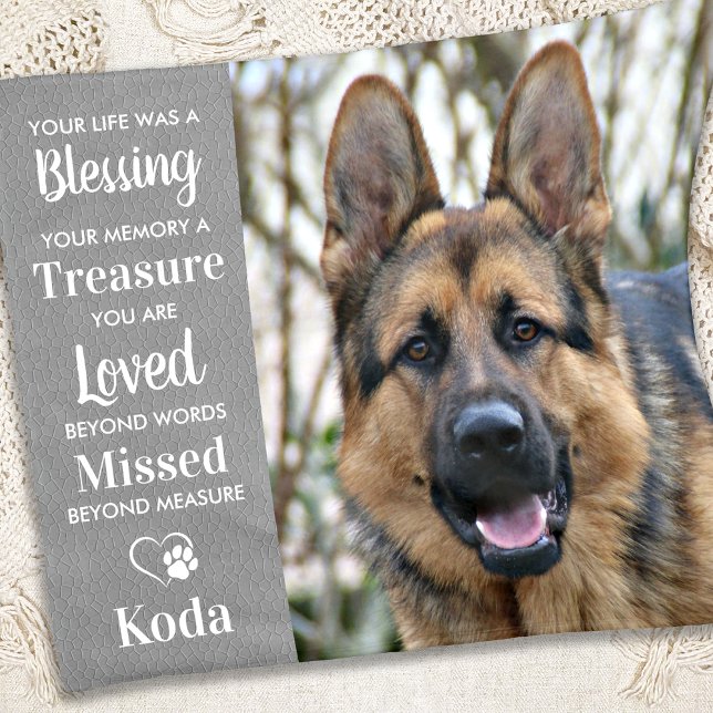 Personlig Hund Pet Memorial Memory Dikt Fleecefilt (Skapare uppladdad)