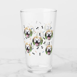 Personlig Hund Pet Photo Collage Glass Kopp