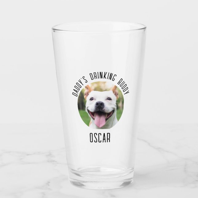 Personlig Hund Pet Photo Glass Kopp (Framsida)