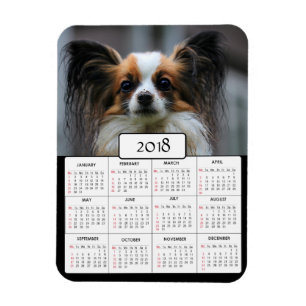 Personlig Hund Photo 2018 Kalendermagnet Magnet