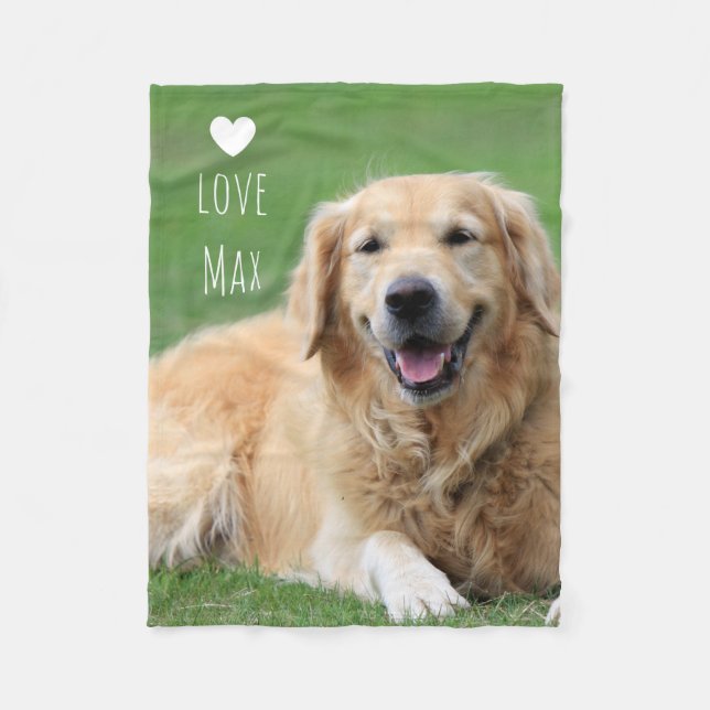 Personlig Hund Photo Fleecefilt (Framsidan)