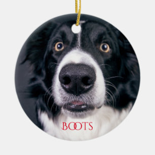 Personlig Hund Photo Julgran Julgransprydnad Keramik