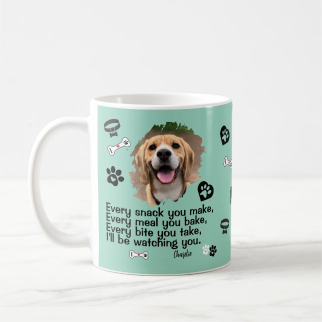 Personlig Hund Photo Mugg - Lustigt mug (Vänster)