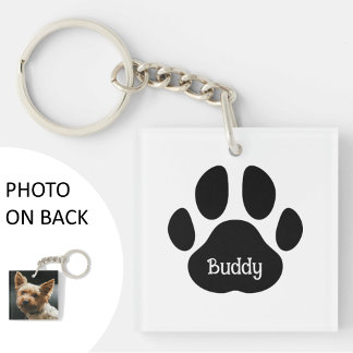Personlig Hund Photo & Namn | Puppy Paw-utskrift