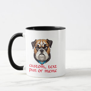 Personlig Hund Pun Coffee Mugg, Anpassningsbar Tex Mugg