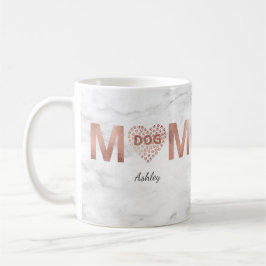 Personlig Hund Ro Guld Tass avtryck Heart Kaffemugg