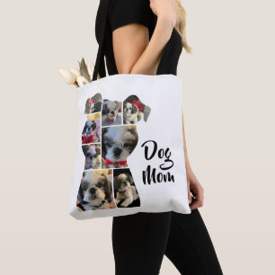 Personlig Hund Shape Photo Collage Gift Tygkasse