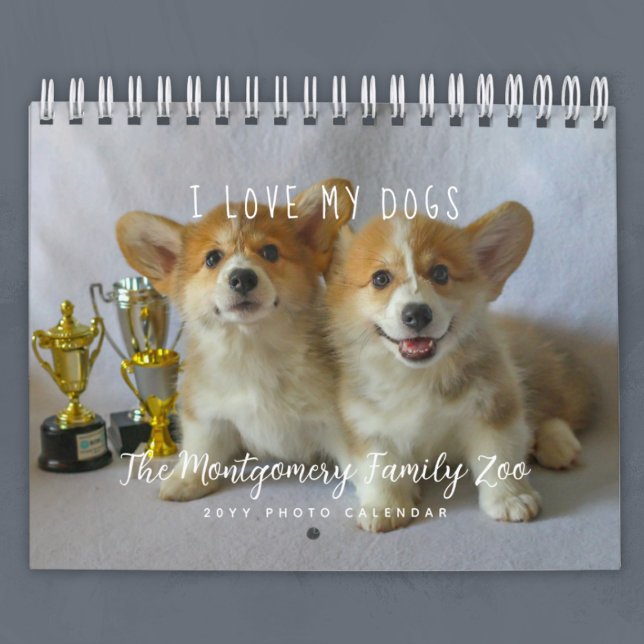 Personlig Hundälskares 2026 Photo Kalender (Personalized Dog Lovers Photo Calendar)