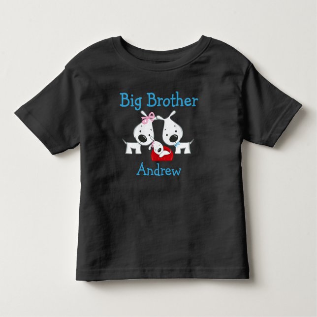 Personlig Hundar Big Brother Tee Shirt (Framsida)