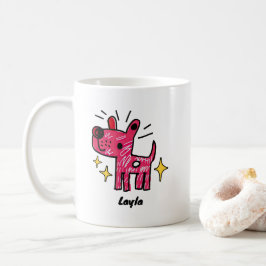 Personlig hunddoodlekonst kaffemugg