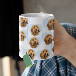 Personlig hundfoto   Anpassad husdjurs-hjärta  Kaffemugg