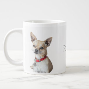 Personlig hundfoto Anpassat husdjursnamn Jumbo Mugg